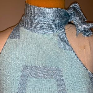 Turquoise summer sweater top